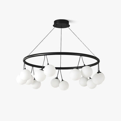 Heronia Chandelier - Elegant Crystal Design with Adjustable Height