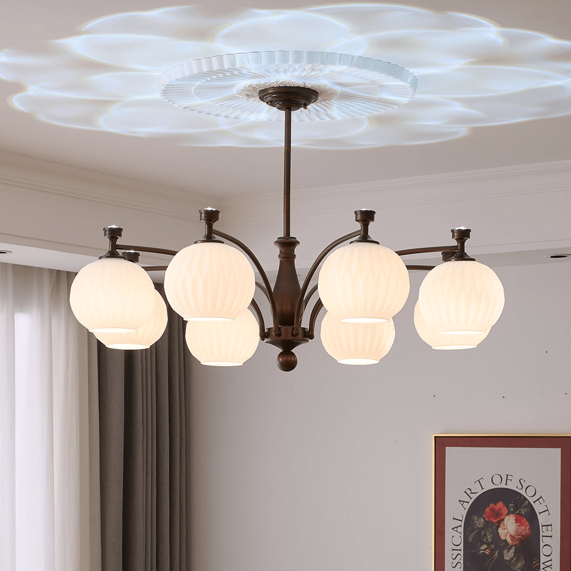 Hespera Orb Chandelier - Modern Design, Adjustable Lighting, Energy Ef