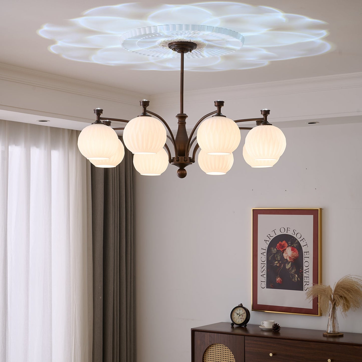 Hespera Orb Chandelier - Modern Design, Adjustable Lighting, Energy Ef