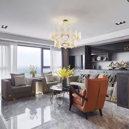 Elegant Holly Chandelier - Crystal Accents & Adjustable Height