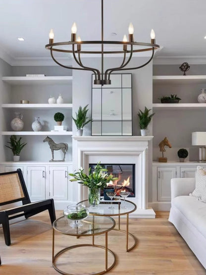 Modern Greyson Chandelier - Elegant Design with Adjustable Height & LE