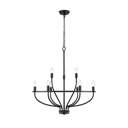 Modern Greyson Chandelier - Elegant Design with Adjustable Height & LE