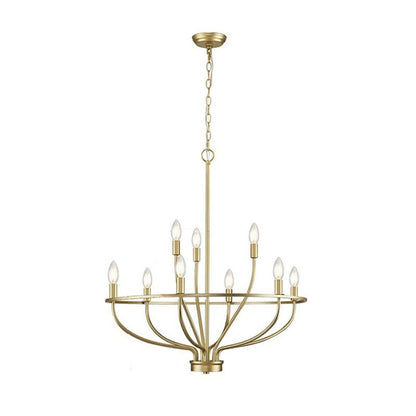 Modern Greyson Chandelier - Elegant Design with Adjustable Height & LE