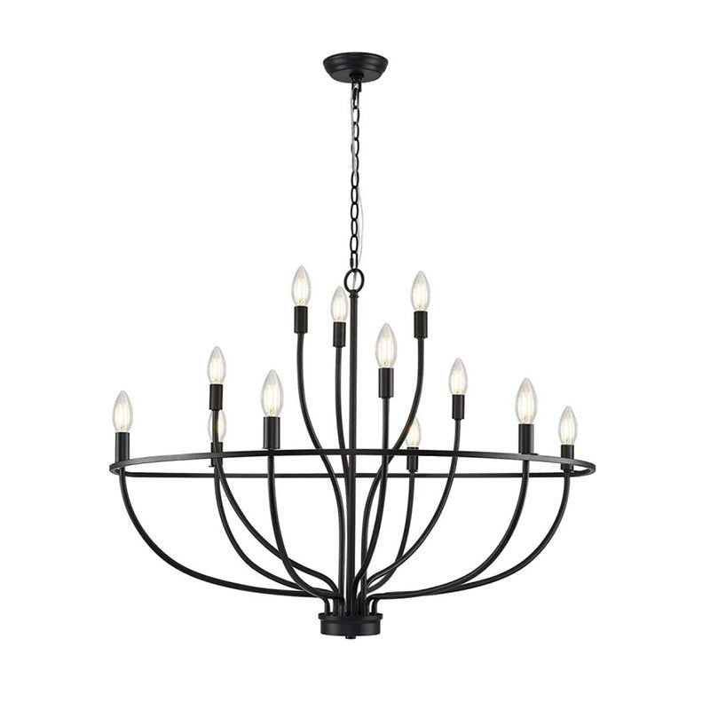 Modern Greyson Chandelier - Elegant Design with Adjustable Height & LE