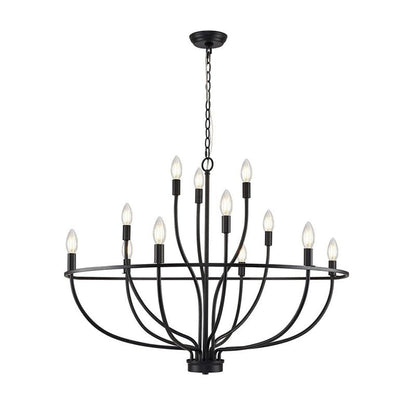 Modern Greyson Chandelier - Elegant Design with Adjustable Height & LE