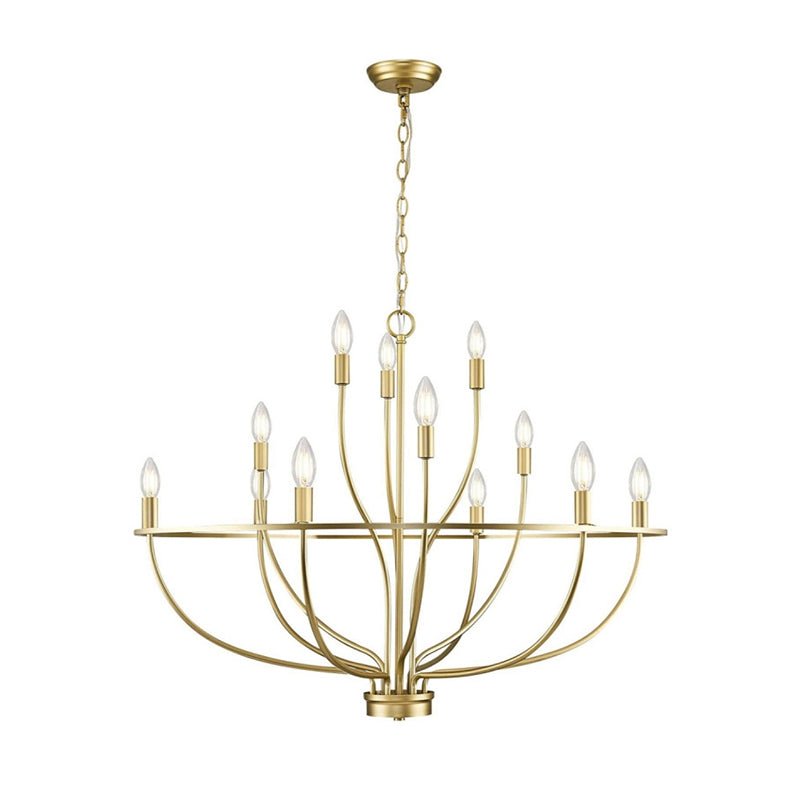 Modern Greyson Chandelier - Elegant Design with Adjustable Height & LE