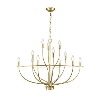 Modern Greyson Chandelier - Elegant Design with Adjustable Height & LE