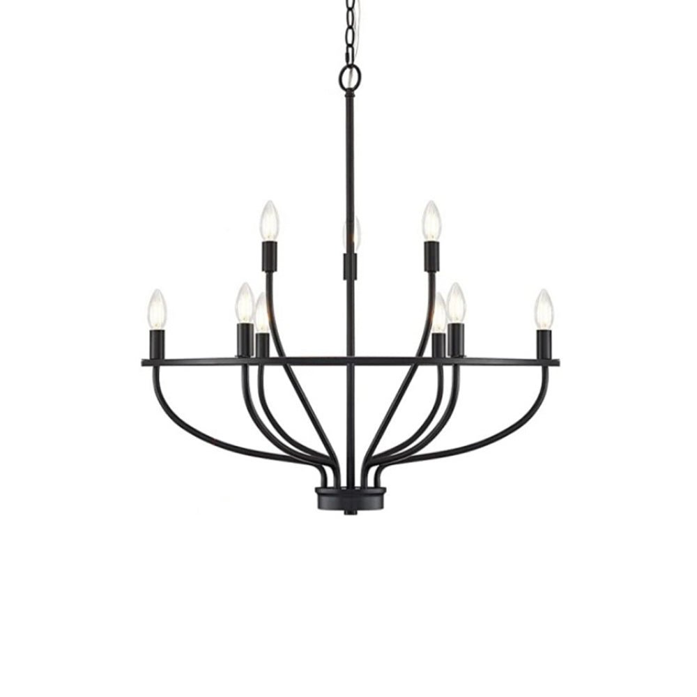 Modern Greyson Chandelier - Elegant Design with Adjustable Height & LE