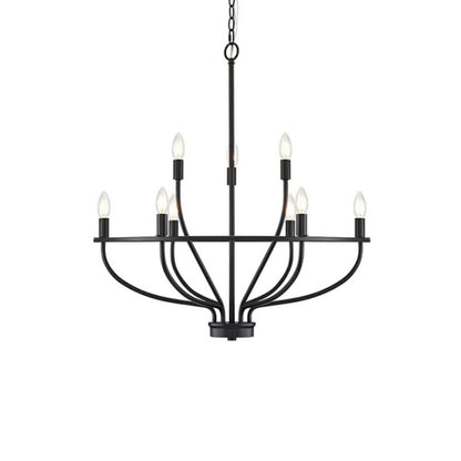Modern Greyson Chandelier - Elegant Design with Adjustable Height & LE