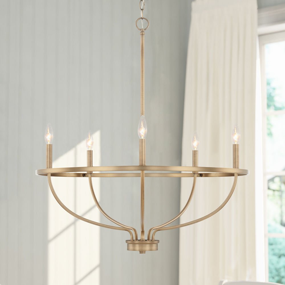 Modern Greyson Chandelier - Elegant Design with Adjustable Height & LE