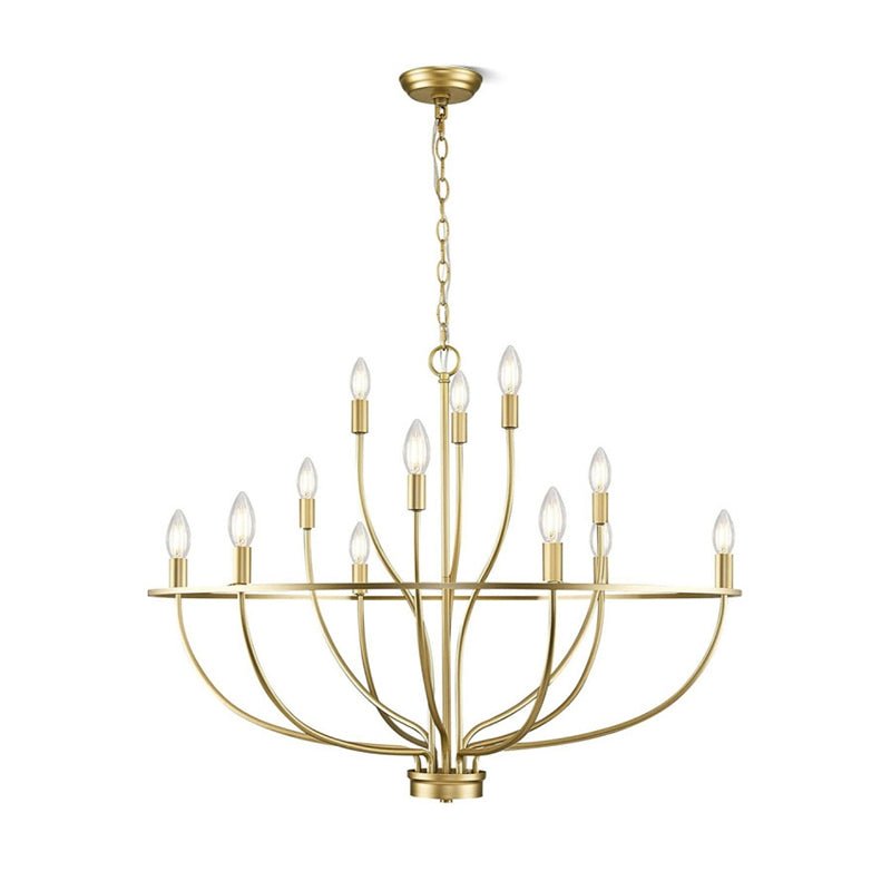 Modern Greyson Chandelier - Elegant Design with Adjustable Height & LE