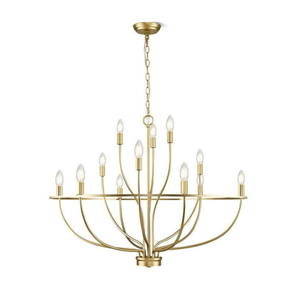 Modern Greyson Chandelier - Elegant Design with Adjustable Height & LE