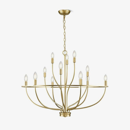 Modern Greyson Chandelier - Elegant Design with Adjustable Height & LE