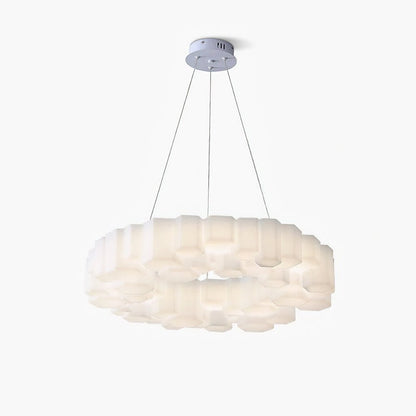 Elegant Honeycomb Chandelier - Modern Design with Adjustable Brightnes