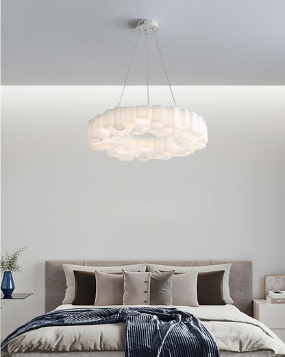 Elegant Honeycomb Chandelier - Modern Design with Adjustable Brightnes