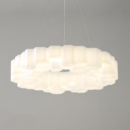 Elegant Honeycomb Chandelier - Modern Design with Adjustable Brightnes