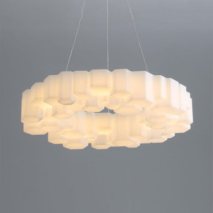 Elegant Honeycomb Chandelier - Modern Design with Adjustable Brightnes