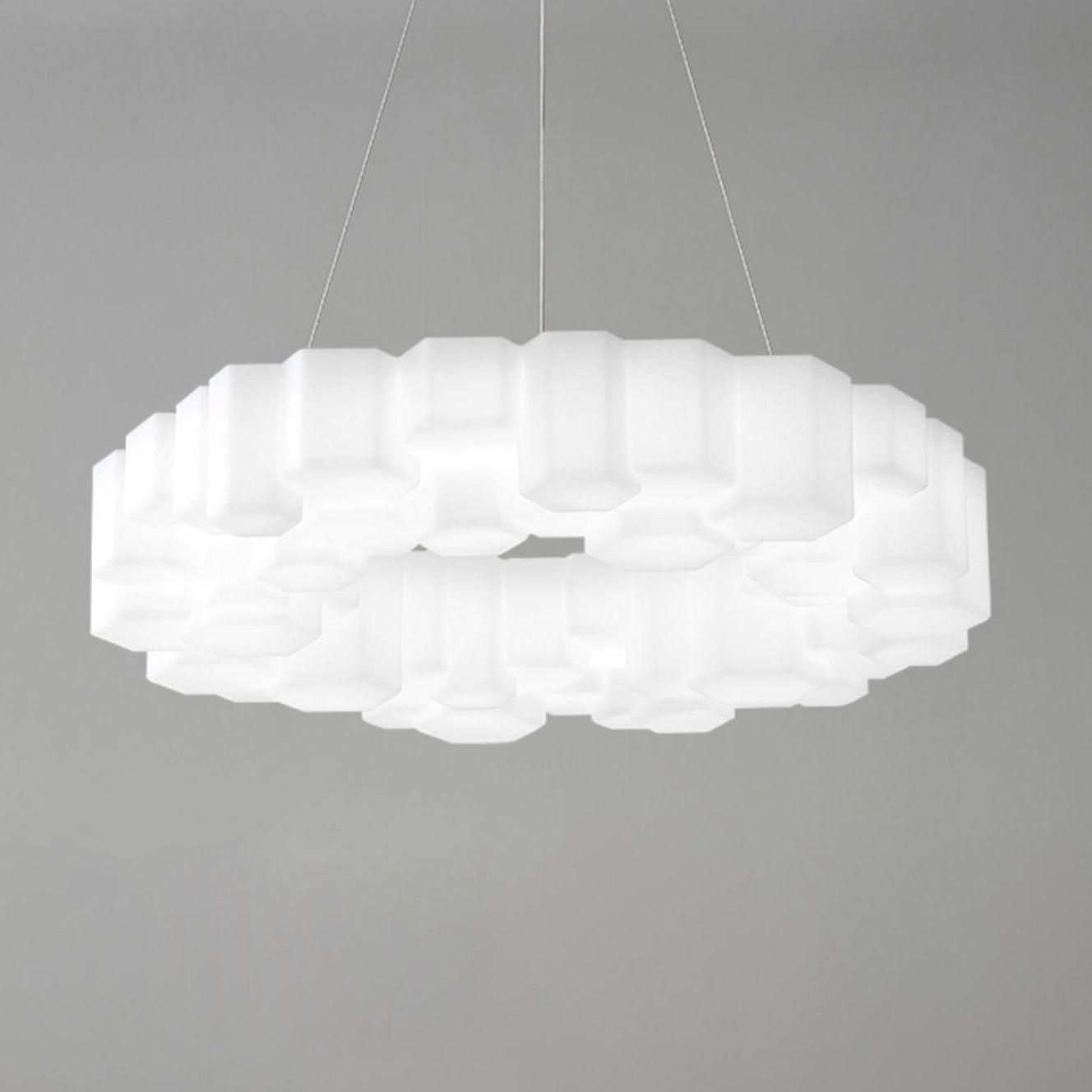 Elegant Honeycomb Chandelier - Modern Design with Adjustable Brightnes