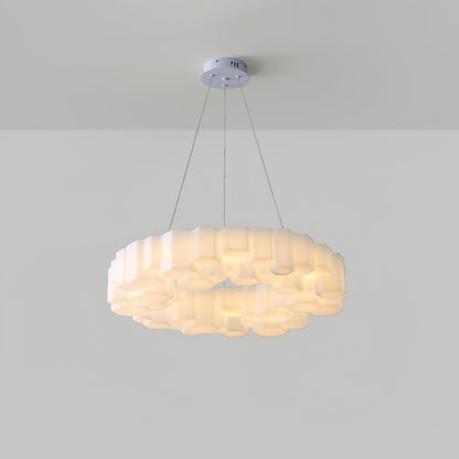 Elegant Honeycomb Chandelier - Modern Design with Adjustable Brightnes