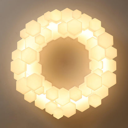 Elegant Honeycomb Chandelier - Modern Design with Adjustable Brightnes