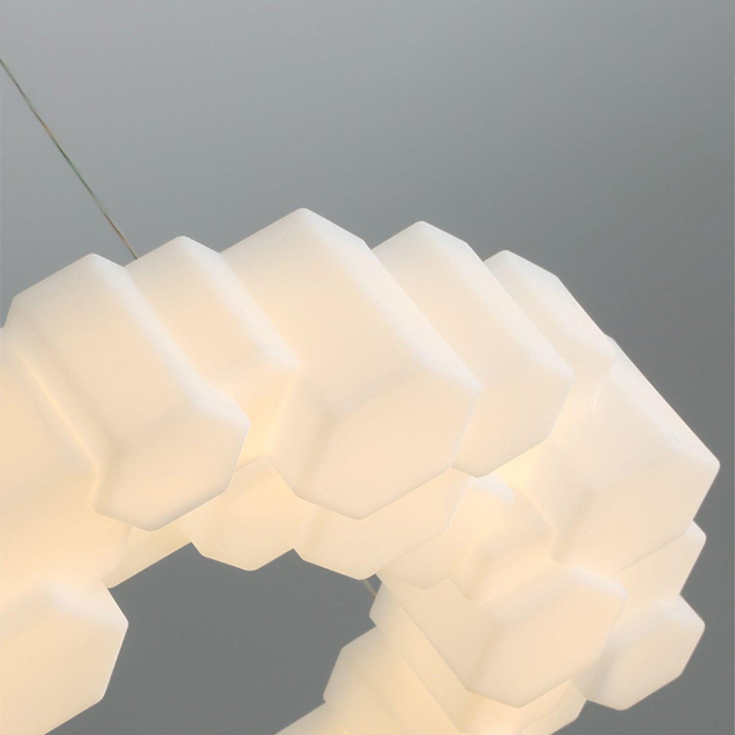 Elegant Honeycomb Chandelier - Modern Design with Adjustable Brightnes