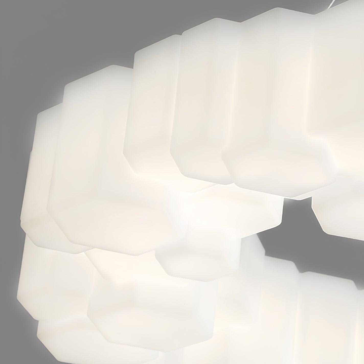 Elegant Honeycomb Chandelier - Modern Design with Adjustable Brightnes