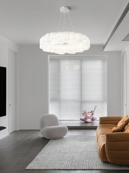 Elegant Honeycomb Chandelier - Modern Design with Adjustable Brightnes