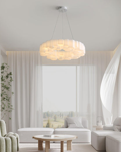Elegant Honeycomb Chandelier - Modern Design with Adjustable Brightnes