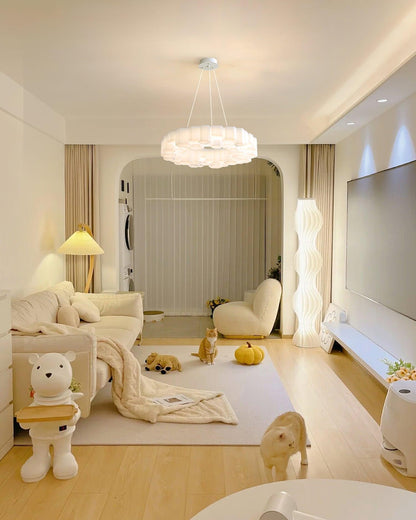 Elegant Honeycomb Chandelier - Modern Design with Adjustable Brightnes