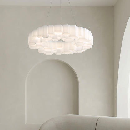 Elegant Honeycomb Chandelier - Modern Design with Adjustable Brightnes