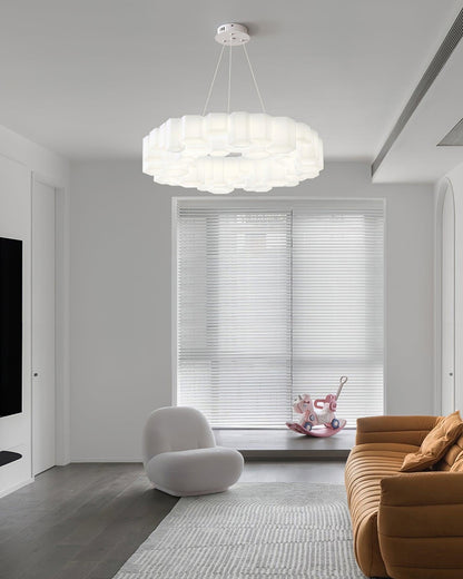 Elegant Honeycomb Chandelier - Modern Design with Adjustable Brightnes
