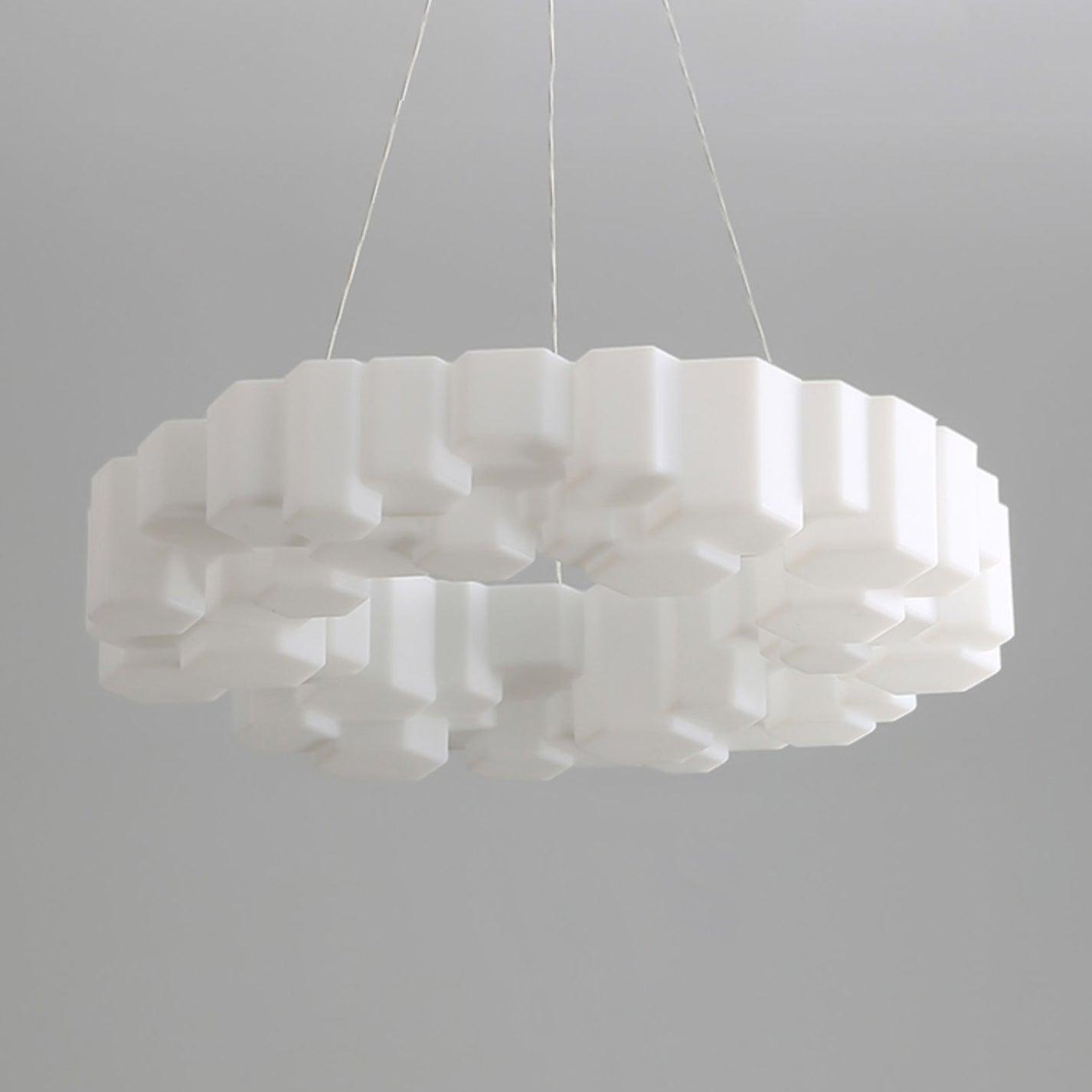 Elegant Honeycomb Chandelier - Modern Design with Adjustable Brightnes