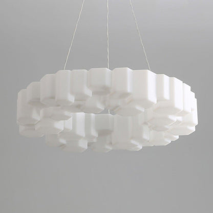 Elegant Honeycomb Chandelier - Modern Design with Adjustable Brightnes
