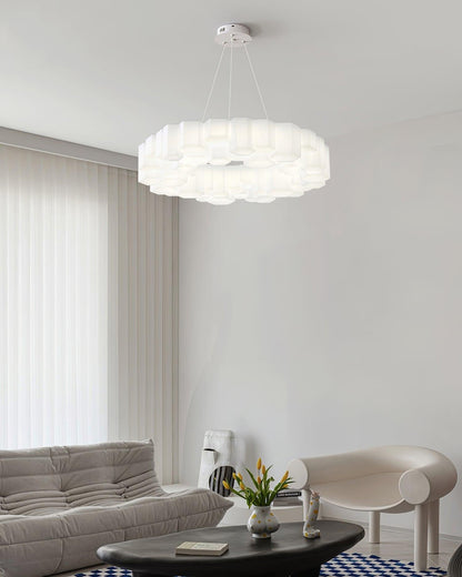 Elegant Honeycomb Chandelier - Modern Design with Adjustable Brightnes