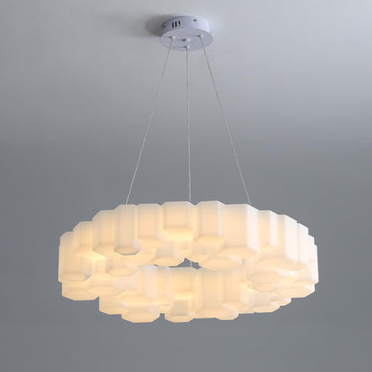 Elegant Honeycomb Chandelier - Modern Design with Adjustable Brightnes
