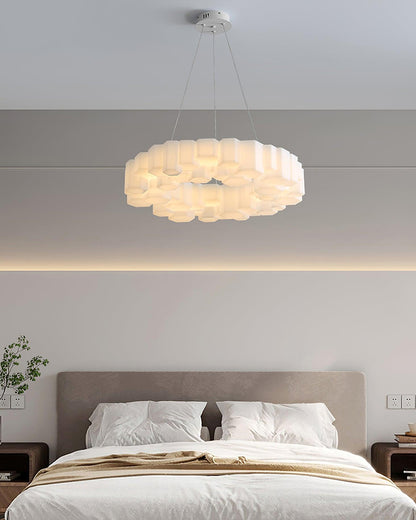 Elegant Honeycomb Chandelier - Modern Design with Adjustable Brightnes