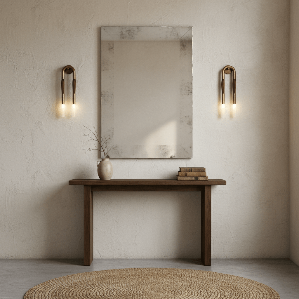Elegant Horsehair Wall Lamp with Adjustable Light and Unique Design