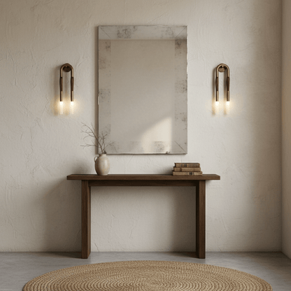 Elegant Horsehair Wall Lamp with Adjustable Light and Unique Design