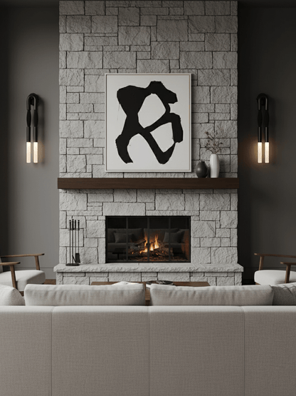 Elegant Horsehair Wall Lamp with Adjustable Light and Unique Design