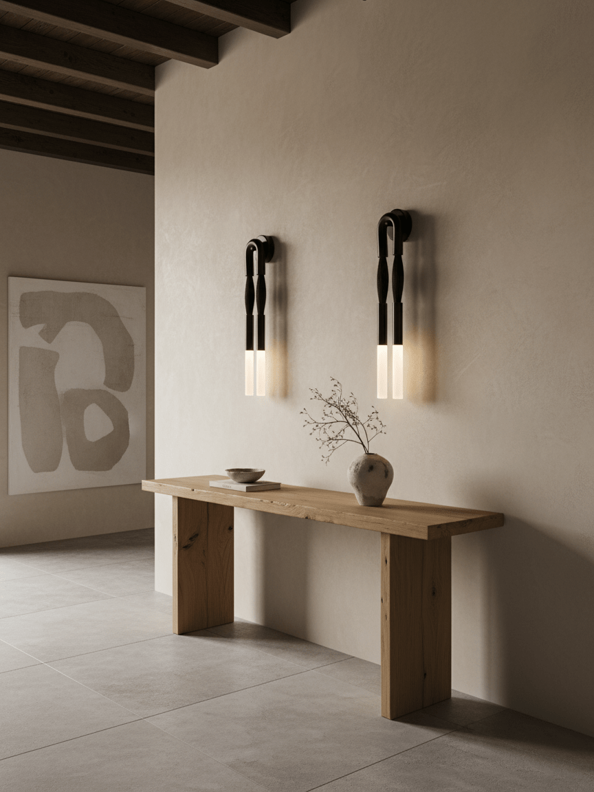 Elegant Horsehair Wall Lamp with Adjustable Light and Unique Design