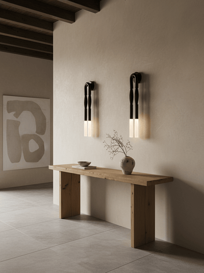 Elegant Horsehair Wall Lamp with Adjustable Light and Unique Design