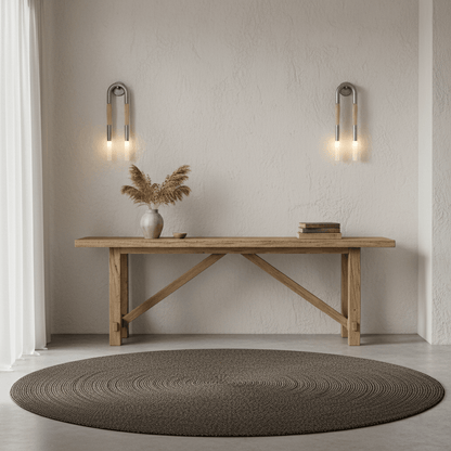 Elegant Horsehair Wall Lamp with Adjustable Light and Unique Design