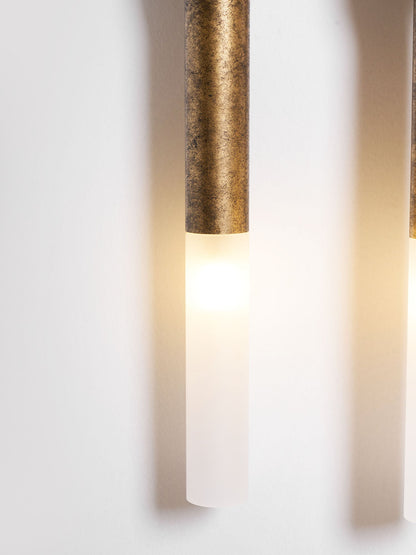 Elegant Horsehair Wall Lamp with Adjustable Light and Unique Design