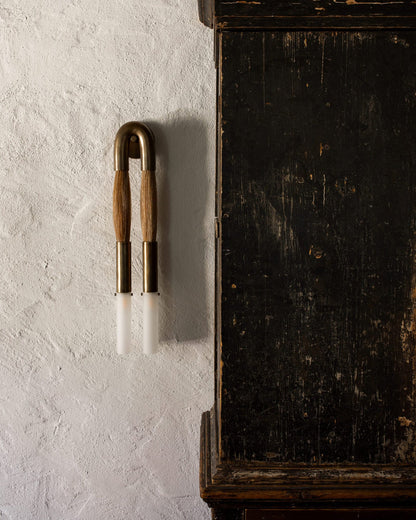 Elegant Horsehair Wall Lamp with Adjustable Light and Unique Design