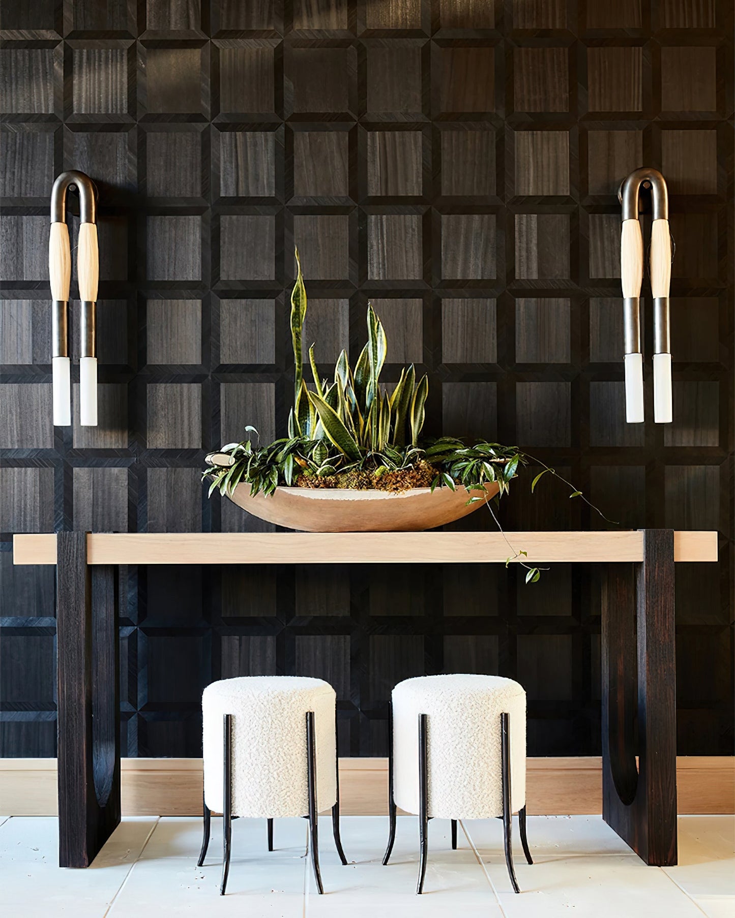Elegant Horsehair Wall Lamp with Adjustable Light and Unique Design