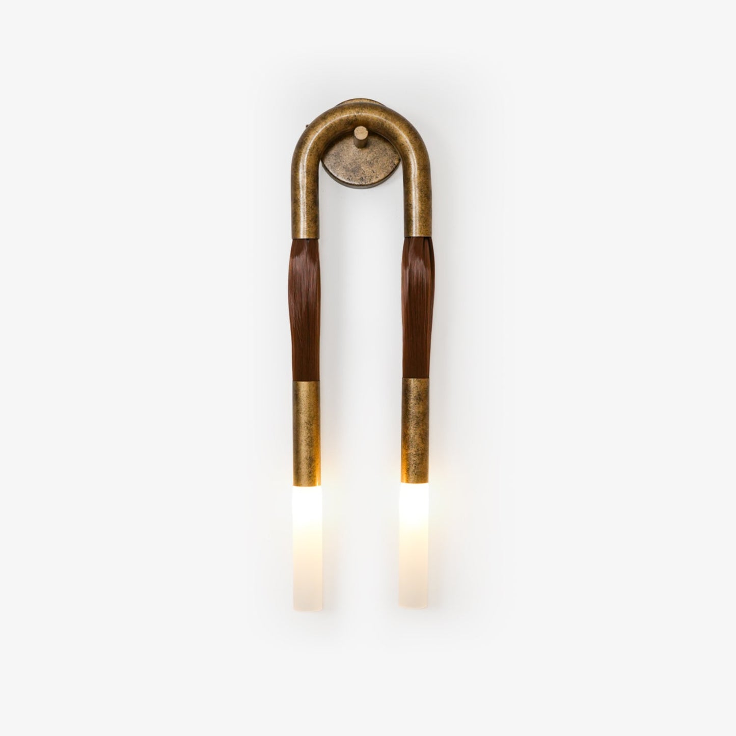 Elegant Horsehair Wall Lamp with Adjustable Light and Unique Design