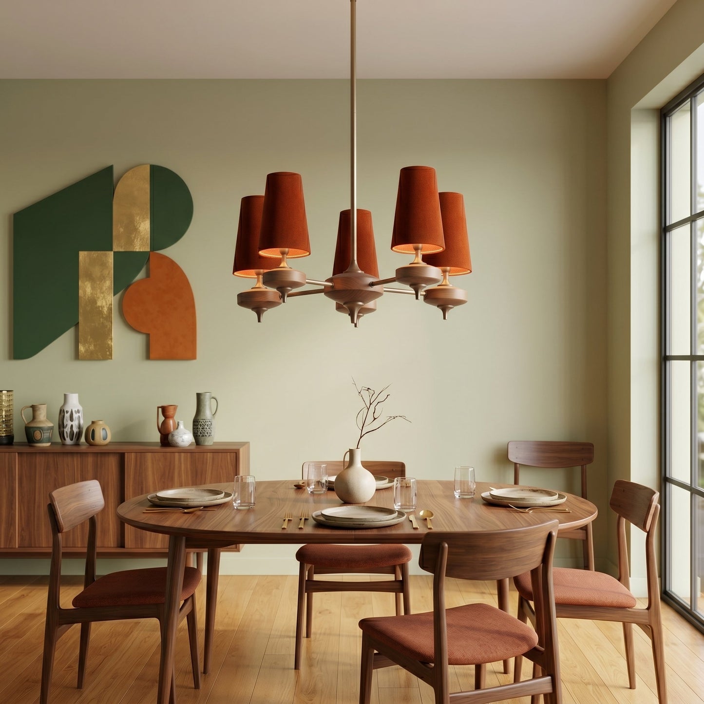 Orlan Shade Chandelier - Elegant Design with Adjustable Brightness
