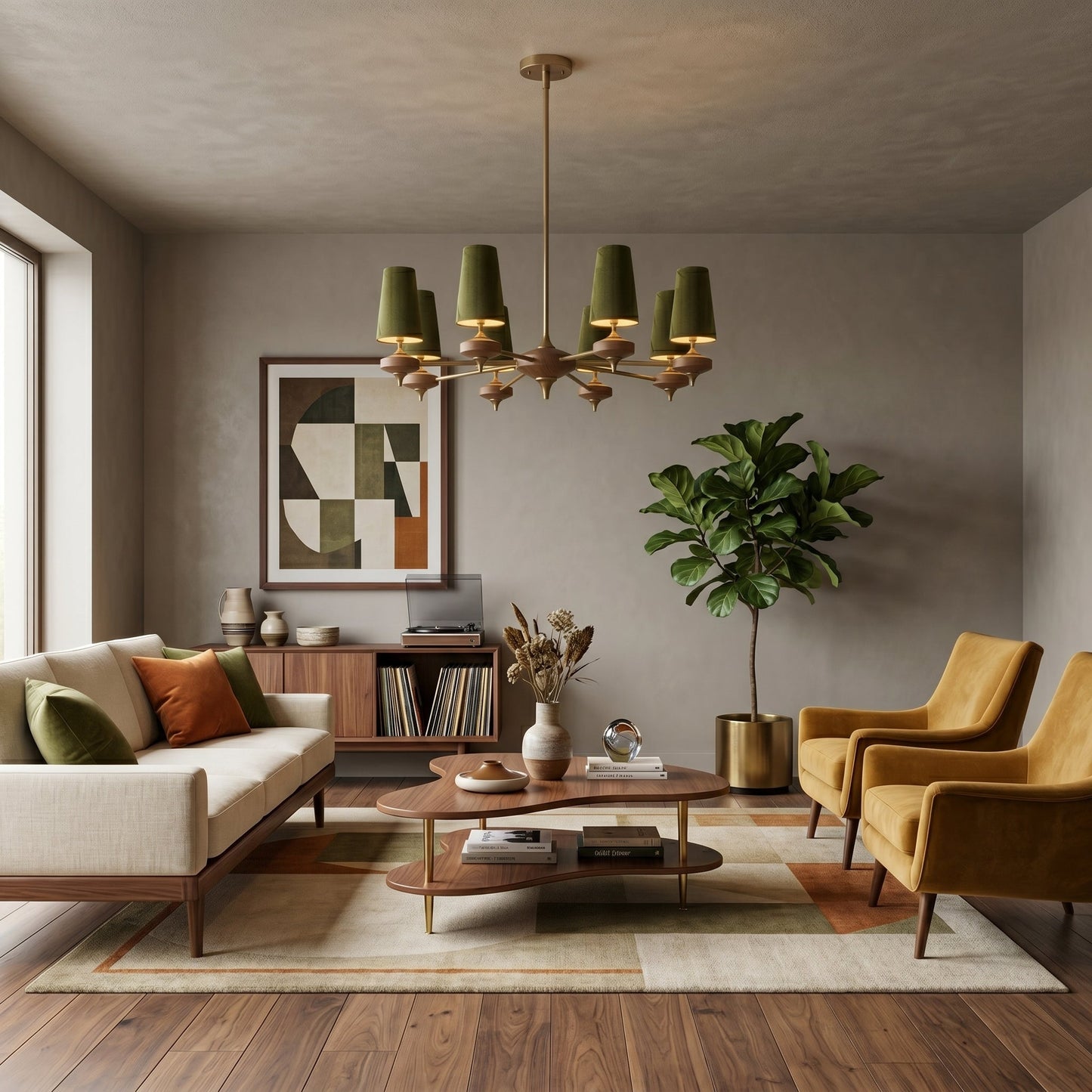 Orlan Shade Chandelier - Elegant Design with Adjustable Brightness