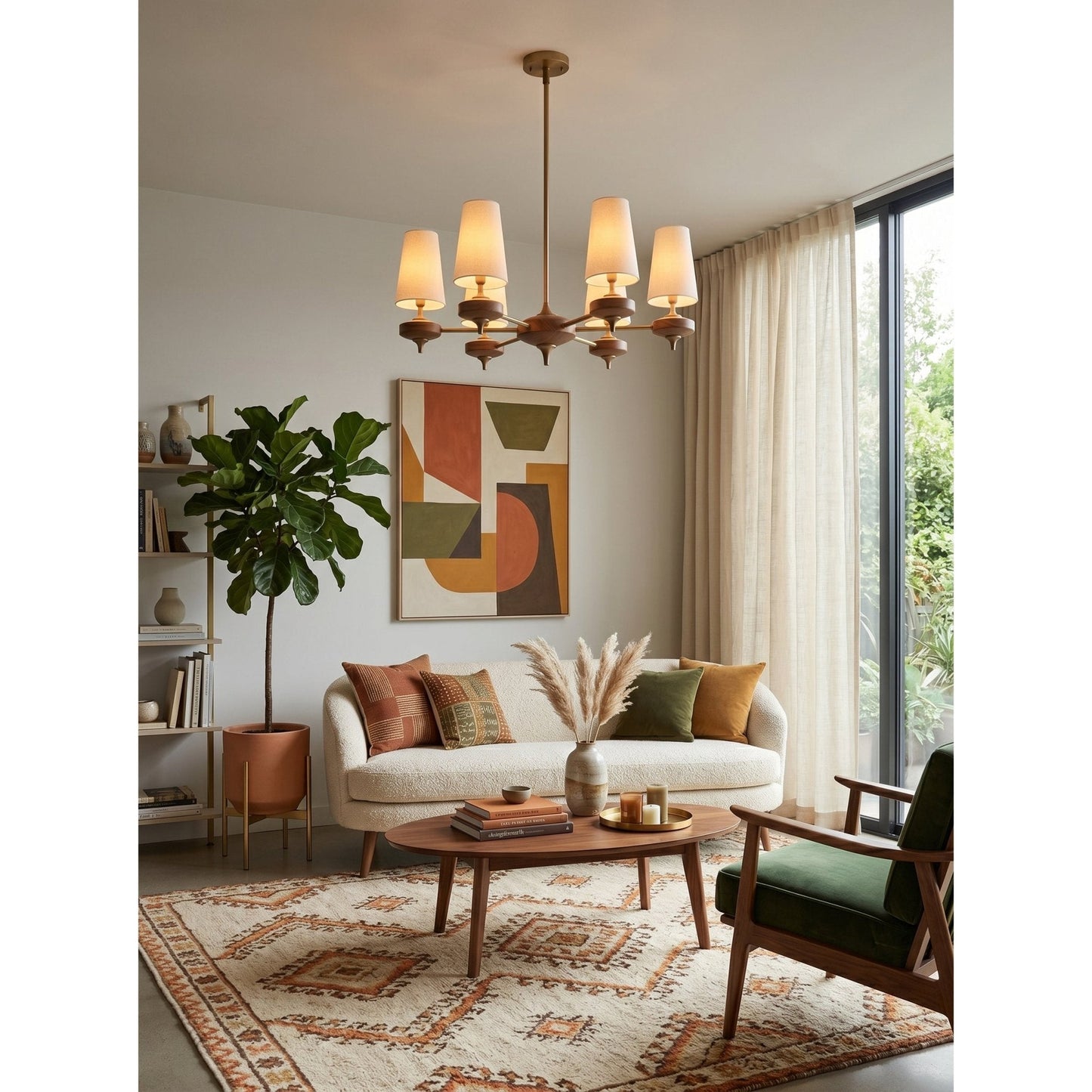 Orlan Shade Chandelier - Elegant Design with Adjustable Brightness
