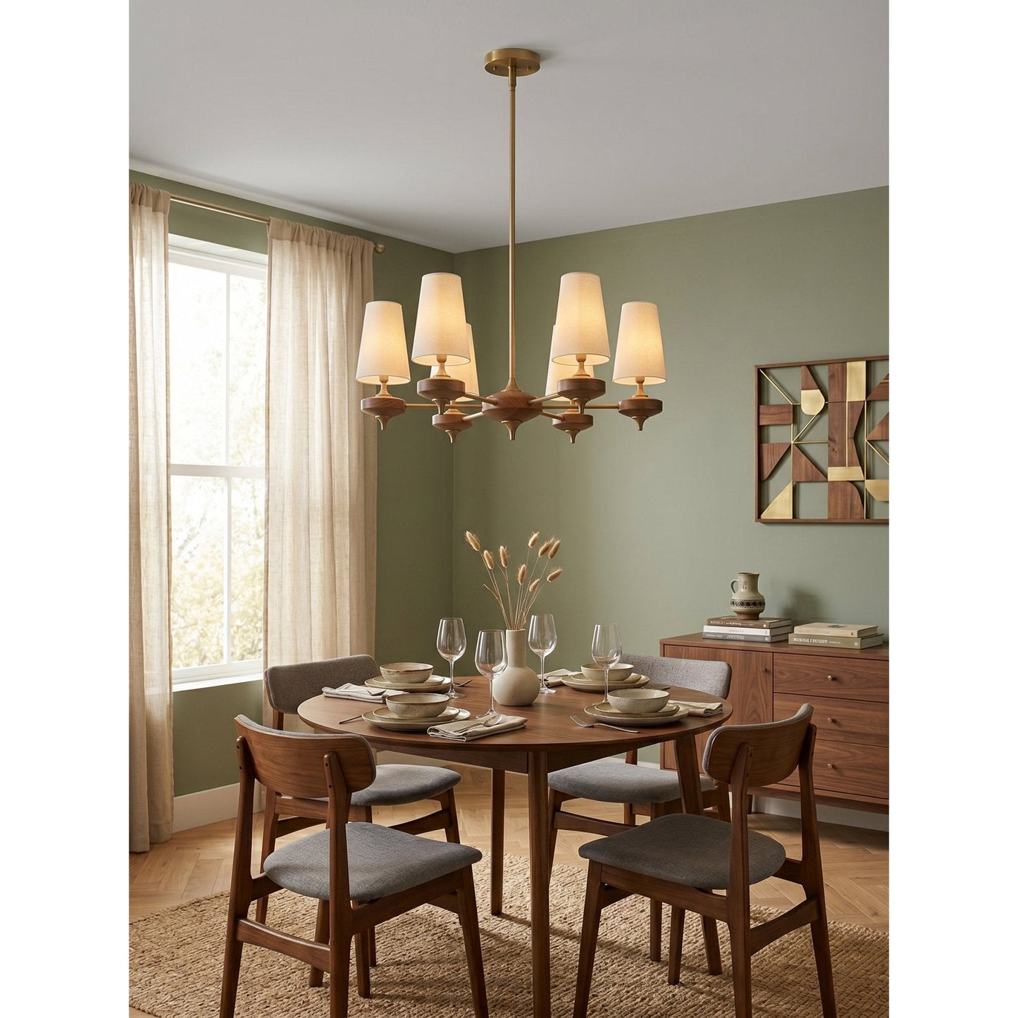 Orlan Shade Chandelier - Elegant Design with Adjustable Brightness